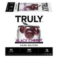 Truly Hard Seltzer, Black Cherry, 6 Each