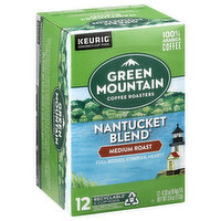 Green Mountain Coffee, Medium Roast, Nantucket Blend, K-Cup Pods, 12 Each