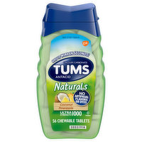 Tums Naturals Antacid, Ultra Strength 1000, Coconut Pineapple, 56 Each