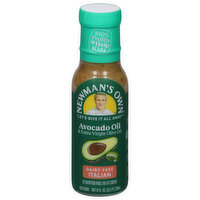 Newman's Own Dressing, Dairy Free, Italian, Avocado Oil & Extra Virgin Olive Oil, 8 Fluid ounce