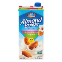 Almond Breeze Almondmilk, Original, Unsweetened, 32 Ounce