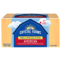 Crystal Farms Cheese Deluxe Slices, American, 72 Each