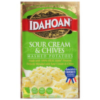 Idahoan Mashed Potatoes, Sour Cream & Chives, 4 Ounce