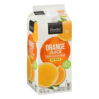 ESSENTIAL EVERYDAY Juice, Orange, No Pulp, 64 Ounce