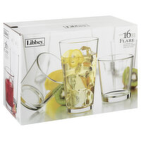 Libbey Glassware Set, Flare, 16 Pieces, 1 Each