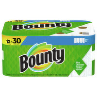 Bounty Paper Towels, Select-A-Size, Double Plus Rolls, White, 2-Ply, 12 Each