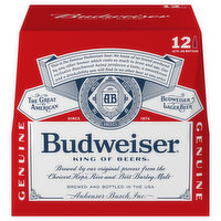 Budweiser Beer, Lager, 12 Each