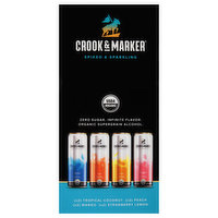 Crook & Marker Beer, Spike & Sparkling, Variety Pack, 8 Each
