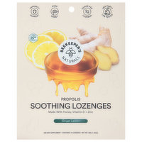 Beekeeper's Naturals Soothing Lozenges, Ginger Lemon, 14 Each