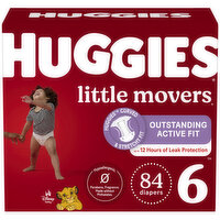 Huggies Little Movers Diapers, Disney Baby, 6 (Over 35 lb), Huge Value, 84 Each