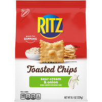 Ritz Sour Cream & Onion Toasted Chips, 8.1 Ounce