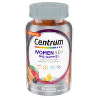 Centrum Multigummies, Women 50+, Gummies, Assorted Natural Fruit Flavors, 80 Each