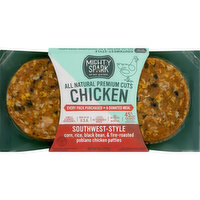 Mighty Spark Chicken Patties, Southwest-Style, 9 Ounce