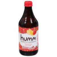 Humm Kombucha, Probiotic, Strawberry Lemonade, 14 Fluid ounce