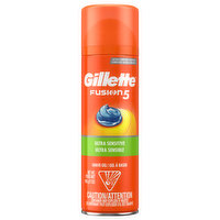 Gillette Fusion5 Shave Gel, Ultra Sensitive, 7 Ounce