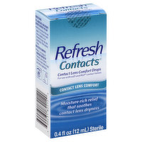 Refresh Comfort Drops, Contact Lens, 0.4 Ounce