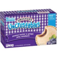 Smucker's Uncrustables Fruit Spread, Grape, 30 Ounce