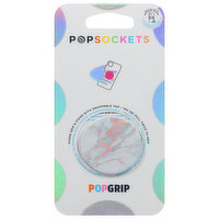 PopSockets PopGrip, Rose Gold Lutz Marble, 1 Each