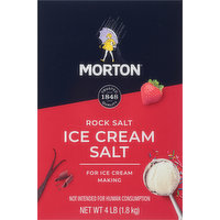 Morton Ice Cream Salt, Rock Salt, 4 Pound