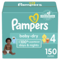 Pampers Baby Dry Baby Dry Size 4 150 Count, 150 Each