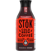Stok Coffee Beverage, Not to Sweet, Cold Brew, Black, 48 Ounce