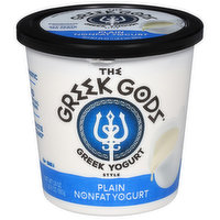 The Greek Gods Yogurt, Nonfat, Plain, Greek Style, 24 Ounce