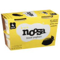 Noosa Finest Yoghurt, Lemon, 4 Pack, 4 Each