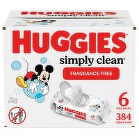 Huggies Simply Clean Huggies Simply Clean Unscented Baby Wipes, 6 Each