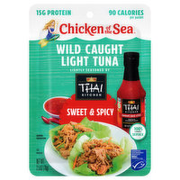 Chicken of the Sea Tuna, Light, Wild Caught, Sweet & Spicy, 2.5 Ounce