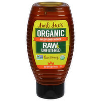 Aunt Sue's Honey, Pure, Organic, Wildflower, Raw & Unfiltered, 16 Ounce