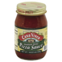 Casa Visco Pizza Sauce, Italian Style, 16 Ounce