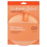 Cleanlogic Body Exfoliator, Dual-Texture, 1 Each
