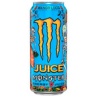 Juice Monster Energy Drink, Mango Loco, Energy + Juice, 16 Fluid ounce