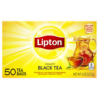 Lipton Black Tea, Tea Bags, 50 Each