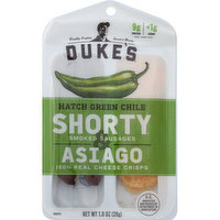 Dukes Smoked Sausages & Asiago, Shorty, Hatch Green Chile, 1 Ounce