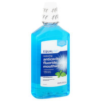Equaline Anticavity Fluoride Mouthwash, Refreshing Mint, Restoring, 33.8 Ounce