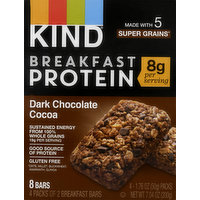 KIND Breakfast Protein Bars, Dark Chocolate Cocoa, 4 Each