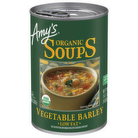 Amy's Soups, Organic, Low Fat, Vegetable Barley, 14.1 Ounce