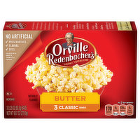 Orville Redenbacher's Popping Corn, Gourmet, Butter, Classic Bags, 3 Pack, 3 Each