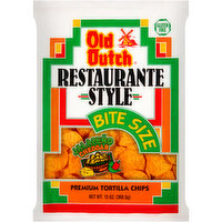 Old Dutch Restaurante Style Bite Size Jalapeno Cheddar Premium Tortilla Chips, 13 Ounce