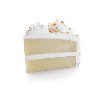 Cub Whipped Iced White Cake Slice, 1 Each