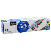 Glad Zipper Food Storage Freezer Bags - Gallon - 20 Count, 1 - Foods Co.