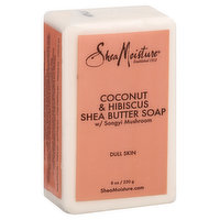 Shea Moisture Soap, Coconut & Hibiscus Shea Butter, With Songyi Mushroom, Dull Skin, 8 Ounce