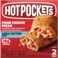 Hot Pockets Sandwich, Four Cheese Pizza, 2 Pack, 2 Each