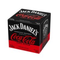 Jack Daniel's Cocktail, Premium, Coca Cola, Tennesse Whiskey, 4 Each