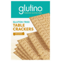 Glutino Table Crackers, Gluten Free, Original, 7 Ounce