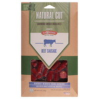 Old Wisconsin Natural Cut Snack Bites, Hardwood-Smoked, Beef Sausages, 6 Ounce