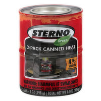 Sterno Canned Heat, Green, 2-Pack, 2 Each