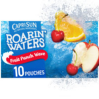 Capri Sun Fruit Punch Wave Naturally Flavored Water Beverage, 10 Each