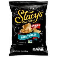 Stacy's Pita Chips, Sharing Size, Baked, Simply Naked, 16 Ounce